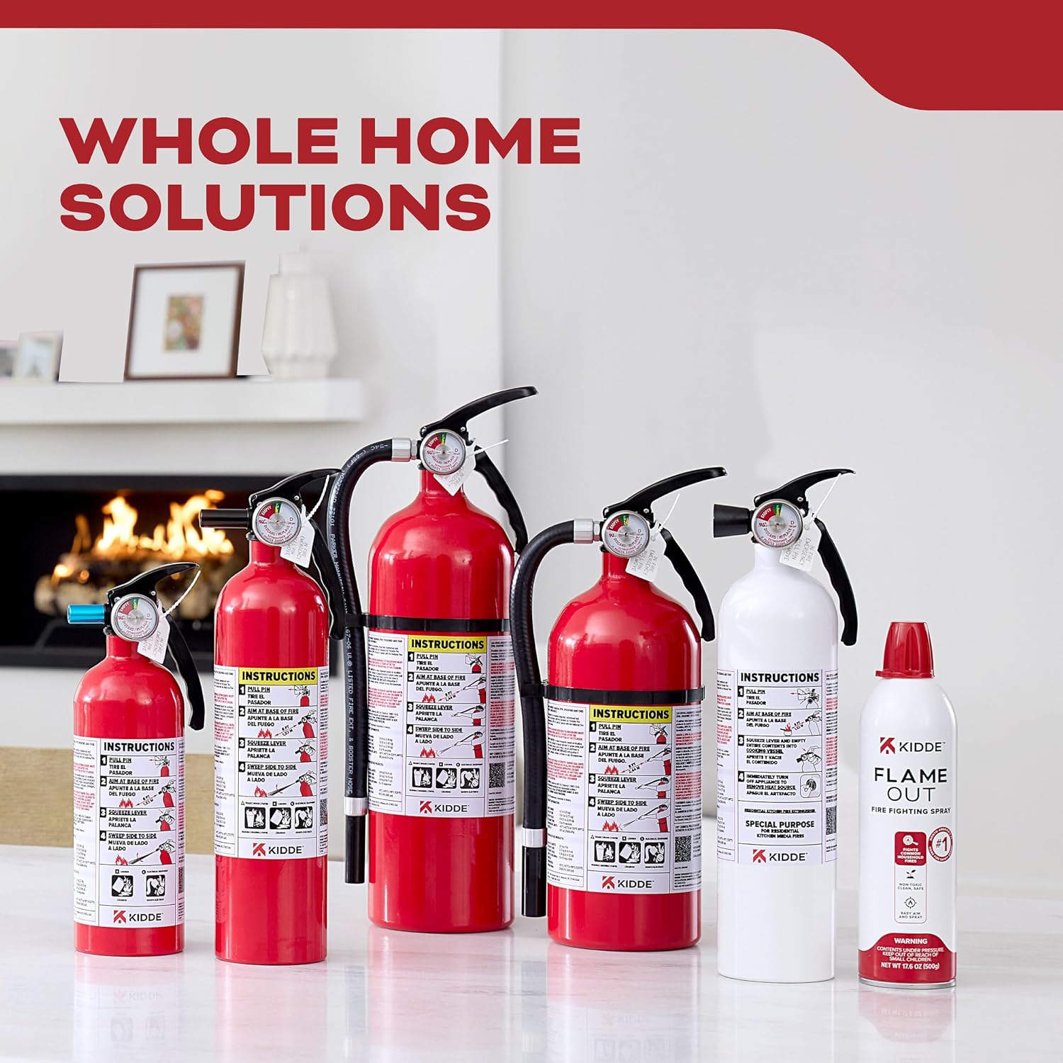 Kidde Basic 110 Fire Extinguisher for Home, 1-A:10-B:C, FA110G, 2 Pack | Residential Multi-Purpose Extinguisher for Small Common Household Fires, 2.5 lb. Dry Chemical - Image 13