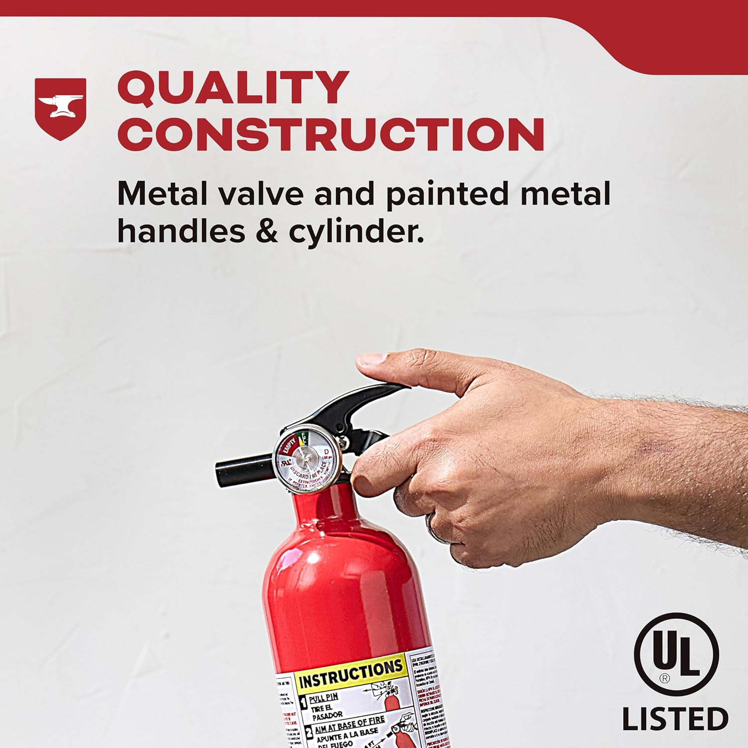 Kidde Basic 110 Fire Extinguisher for Home, 1-A:10-B:C, FA110G, 2 Pack | Residential Multi-Purpose Extinguisher for Small Common Household Fires, 2.5 lb. Dry Chemical - Image 4