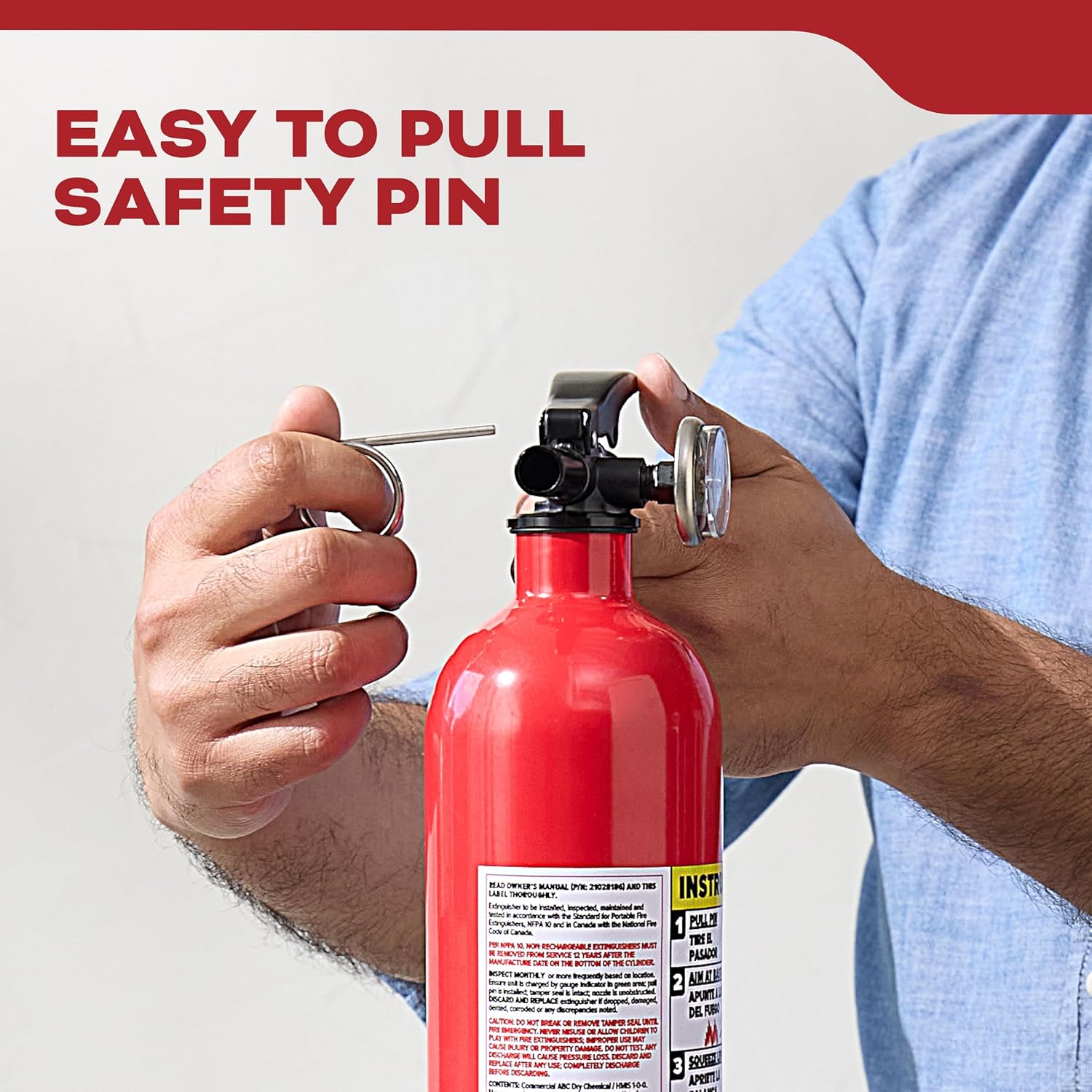 Kidde Basic 110 Fire Extinguisher for Home, 1-A:10-B:C, FA110G, 2 Pack | Residential Multi-Purpose Extinguisher for Small Common Household Fires, 2.5 lb. Dry Chemical - Image 9