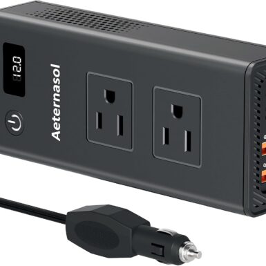 200W Portable 12V to 110v Car Charger Power Inverters for Vehicles | 36W USB-A, Fast Charging USB-C, Dual AC Outlets, Cigarette Lighter Adapter for Laptop/Camping/Road trip essentials