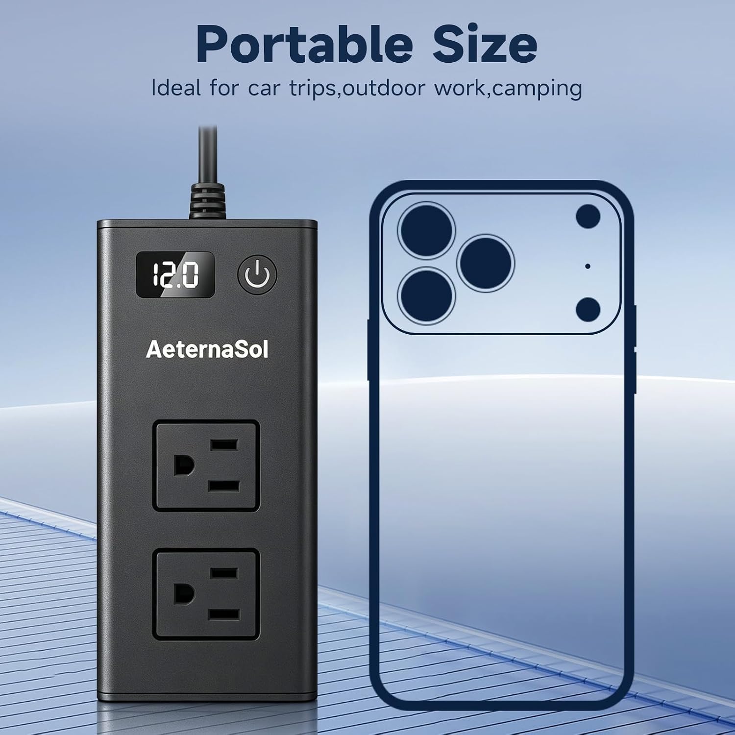 200W Portable 12V to 110v Car Charger Power Inverters for Vehicles | 36W USB-A, Fast Charging USB-C, Dual AC Outlets, Cigarette Lighter Adapter for Laptop/Camping/Road trip essentials - Image 4